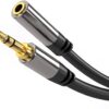 PremiumCord HQ stíněný prodlužovací kabel Jack 3.5mm - Jack 3.5mm M/F 1,5m