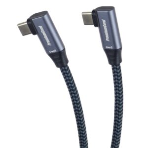 img-3-_s-15 PremiumCord USB-C 2x zahnutý kabel, 0.5m