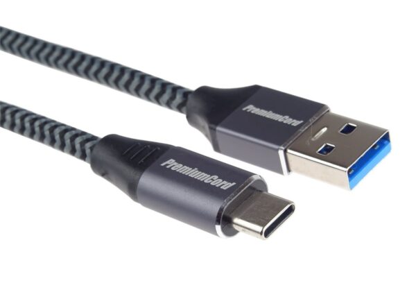img-5-1-23 PremiumCord kabel USB-C - USB 3.0 A (USB 3.1 generation 1, 3A, 5Gbit/s) 3m oplet