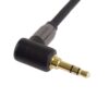 PremiumCord HQ stíněný kabel stereo Jack 3.5mm - Jack 3.5mm zahnutý 90° 1,5m