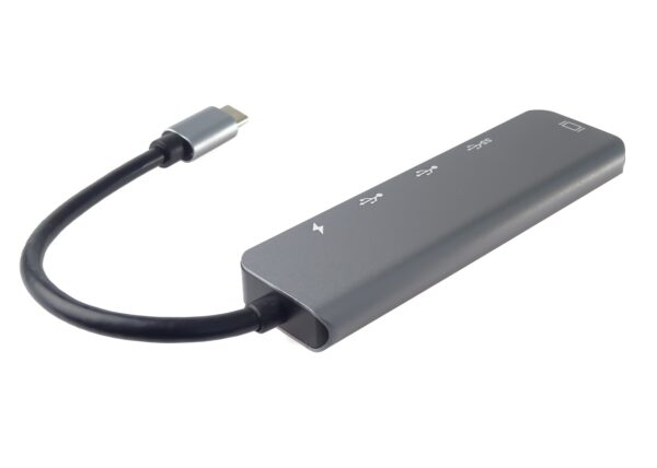 img-6-1-24 PremiumCord USB-C na HDMI + USB3.0 + 2x USB2.0 + PD(power delivery) adaptér