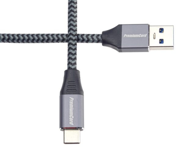 img-7-1-11 PremiumCord kabel USB-C - USB 3.0 A (USB 3.1 generation 1, 3A, 5Gbit/s) 0,5m oplet