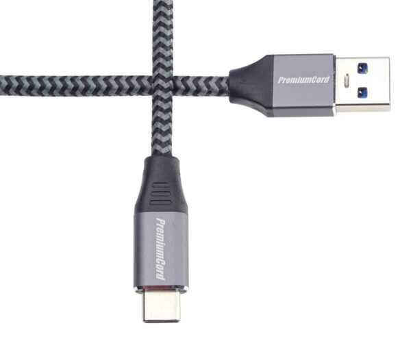 img-7-1-17 PremiumCord kabel USB-C - USB 3.0 A (USB 3.1 generation 1, 3A, 5Gbit/s) 3m oplet