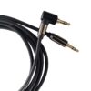 PremiumCord HQ stíněný kabel stereo Jack 3.5mm - Jack 3.5mm zahnutý 90° 1,5m