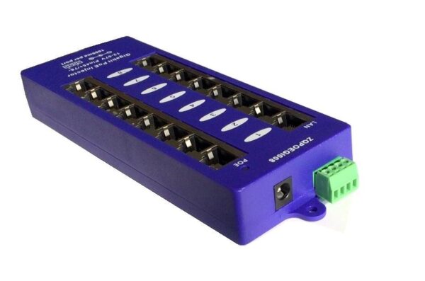 Gigabitový stíněný 8-portový PoE panel