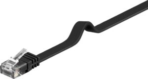 img_s-139 PremiumCord Plochý patch kabel UTP RJ45-RJ45 CAT6 7m černá