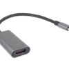 PremiumCord Převodník USB-C na HDMI, rozlišení 4K a FULL HD 1080p, kovové pouzdro