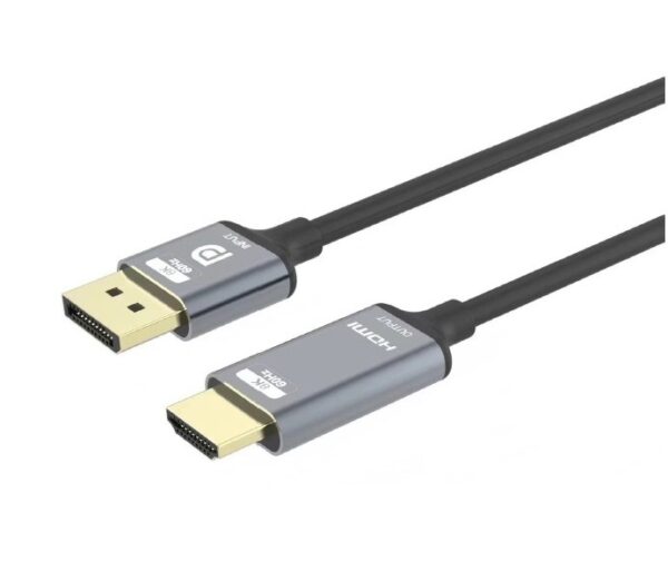 PremiumCord DisplayPort 1.4 na HDMI2.1 kabel pro rozlišení 8K@60Hz,4K@144Hz, 2m