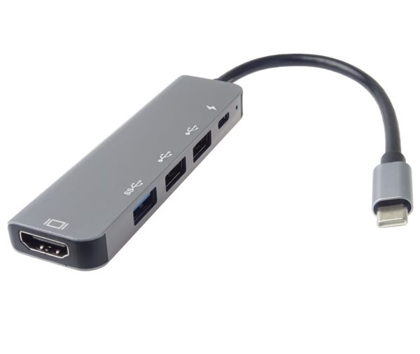 img_s-40 PremiumCord USB-C na HDMI + USB3.0 + 2x USB2.0 + PD(power delivery) adaptér