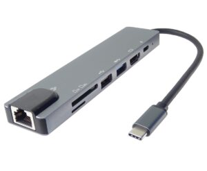 img_s-41 PremiumCord USB-C na HDMI + USB3.0 + USB2.0 + PD + SD/TF + RJ45 adaptér