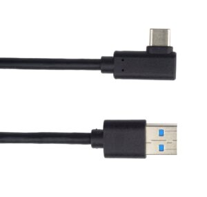 img_s-64 PremiumCord Kabel USB typ C/M zahnutý konektor 90° - USB 3.0 A/M, 1m
