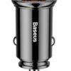 Baseus CCALL-YS01 Circular Nabíječka do Auta USB+USB-C 30W Black