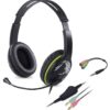 Sluchátka s mik. GENIUS HS-400A green + redukce