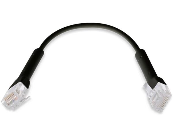 imgsticode-1- Ubiquiti U-Cable-PATCH-RJ45-BK, Ethernet Patch Kabel, 0,1m (0,22m s konektory), Cat6, černý