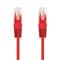Kabel C-TECH patchcord Cat5e, UTP, červený, 1m
