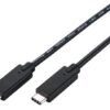 Kabel C-TECH USB 3.2, Type-C (CM/CM), PD 100W, 20Gbps, 1m, černý