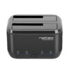 Dokovací stanice pro HDD 2,5"/3,5" USB 3.0 Natec Kangaroo Dual, funkce klonování, napájecí adaptér