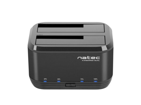 Dokovací stanice pro HDD 2,5"/3,5" USB 3.0 Natec Kangaroo Dual, funkce klonování, napájecí adaptér