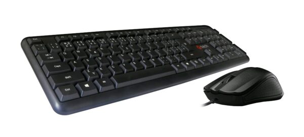 kbm102_s-1 Klávesnice C-TECH KBM-102, drátový combo set s myší, USB, CZ/SK