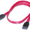 PremiumCord 0,5m datový kabel SATA 1.5/3.0 GBit/s červený