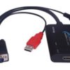 PremiumCord konvertor VGA+audio na HDMI
