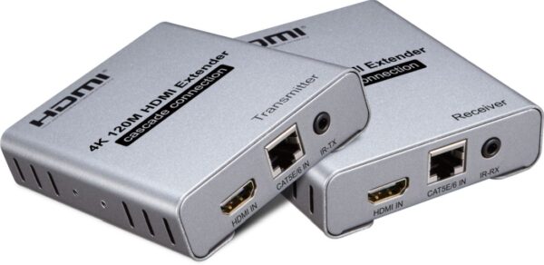 khext120-5_s PremiumCord 4K HDMI extender na 120m přes CAT5/6