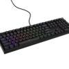 Herní mechanická klávesnice Genesis THOR 404/RGB/Gateron Yellow Pro/Drátové USB-A/US layout/Černá