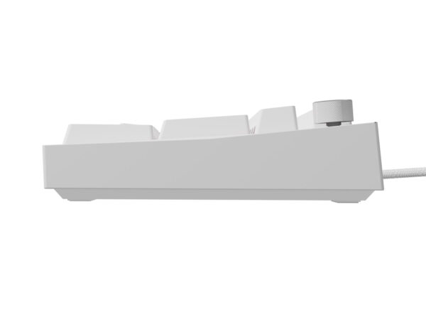 Herní mechanická klávesnice Genesis THOR 404/RGB/Gateron Yellow Pro/Drátové USB-A/US layout/Bílá