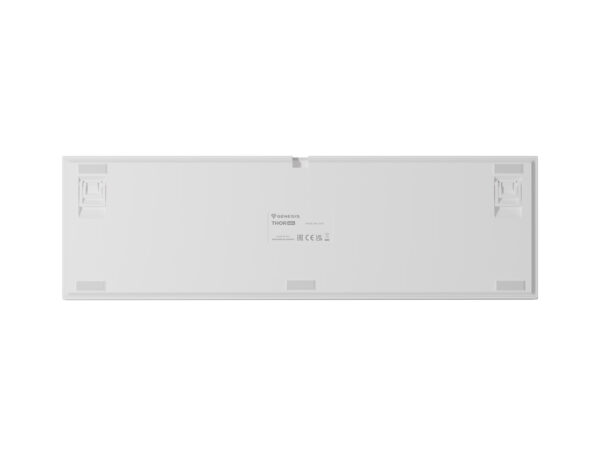 Herní mechanická klávesnice Genesis THOR 404/RGB/Outemu Peach Silent/Drátové USB-A/US layout/Bílá