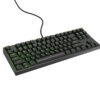 Genesis herní mechanická klávesnice THOR 404/RGB/Gateron Yellow Pro/Drátová USB/US layout/Černá