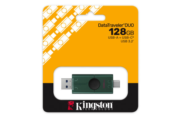 DataTraveler Duo G2/128GB/USB 3.2/USB-A + USB-C/Zelená