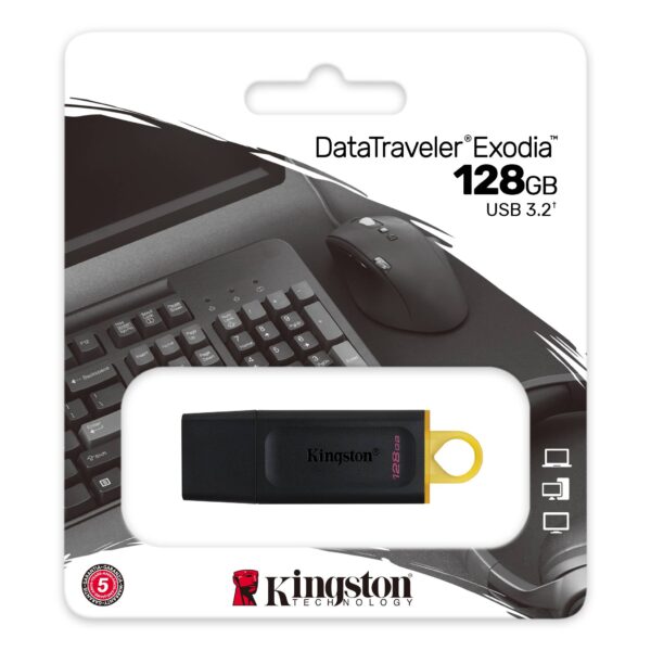 ktc-product-usb-dtx-128gb-3-zm-lg Kingston DataTraveler Exodia/128GB/USB 3.2/USB-A/Žlutá