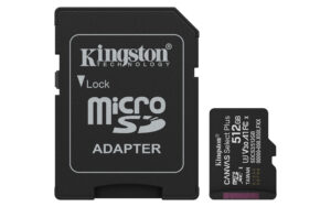 Kingston Canvas Select Plus/Micro SDXC/512GB/UHS-I U3 / Class 10/+ Adaptér