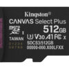 ktc-sdcs3-512gbsp-s-hr Kingston Canvas Select Plus/Micro SDXC/512GB/UHS-I U3 / Class 10