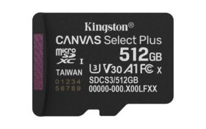 Kingston Canvas Select Plus/Micro SDXC/512GB/UHS-I U3 / Class 10