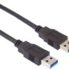 ku3aa1bk_01_s PremiumCord Kabel USB 3.0 Super-speed 5Gbps A-A, 9pin, 1m