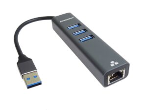 kuethernet7_0_s PremiumCord Adapter USB3.0 - RJ45 + 3x USB 3.0