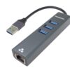 PremiumCord Adapter USB3.0 - RJ45 + 3x USB 3.0