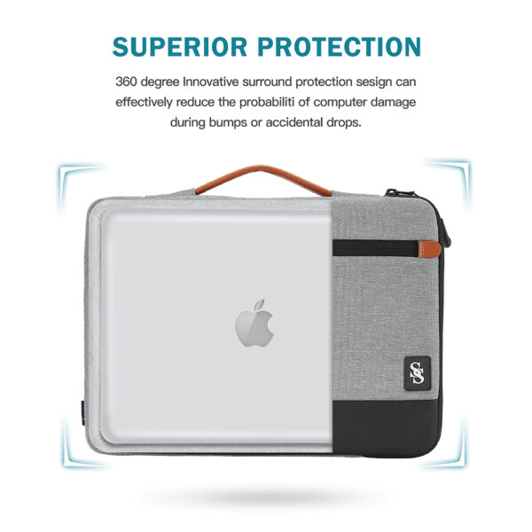 light-grey-03-1 Seine Scene Taška na notebook Seine Scene Dijon sleeve 16" - šedá