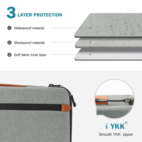 light-grey-05-1 Seine Scene Taška na notebook Seine Scene Dijon sleeve 16" - šedá