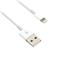 Kabel C-TECH USB 2.0 Lightning (IP5 a vyšší) nabíjecí a synchronizační kabel, 2m, bílý