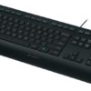 Logitech K280e/Drátová USB/US layout/Černá