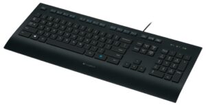 Logitech K280e/Drátová USB/US layout/Černá
