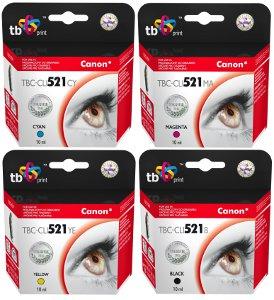Multipack TB CMYK kompatibilní s Canon CLI-521
