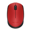 Logitech M171/Kancelářská/Optická/1 000 DPI/Bezdrátová USB/Černá-červená