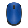 Logitech M171/Kancelářská/Optická/1 000 DPI/Bezdrátová USB/Černá-modrá