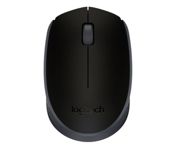 Logitech M171/Cestovní/Optická/1 000 DPI/Bezdrátová USB/Černá-šedá