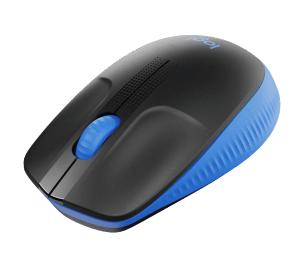 m190-wireless-mouse-blue-gallery-03 Logitech M190/Kancelářská/Optická/1 000 DPI/Bezdrátová USB/Černá-modrá