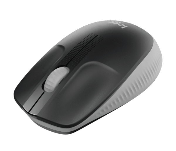 Logitech M190/Kancelářská/Optická/1 000 DPI/Bezdrátová USB/Šedá