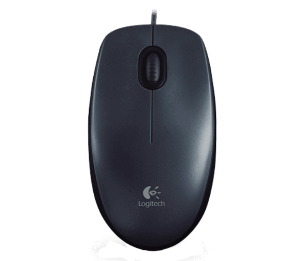 Logitech M90/Kancelářská/Optická/1 000 DPI/Drátová USB/Černá
